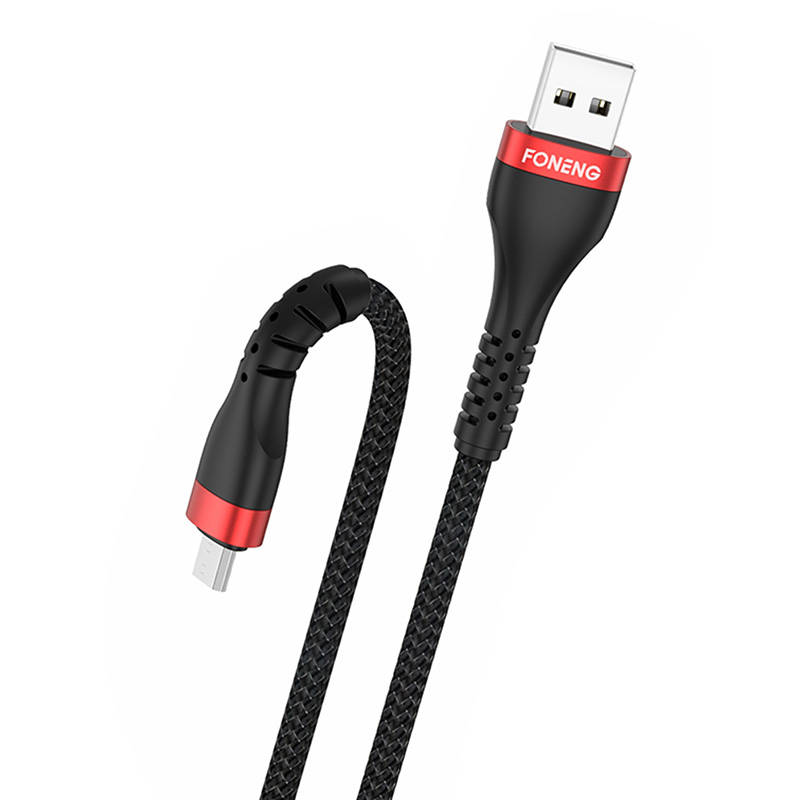 Kabel USB na Micro USB Foneng, x82 Armoured 3A, 1m (crni)