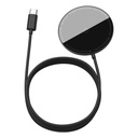 Baseus Simple Mini magnetski indukcijski bežični punjač, ​​MagSafe, 15W (crni)