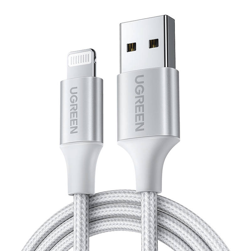 Kabel Lightning na USB UGREEN 2.4A US199, 1m (srebrni)