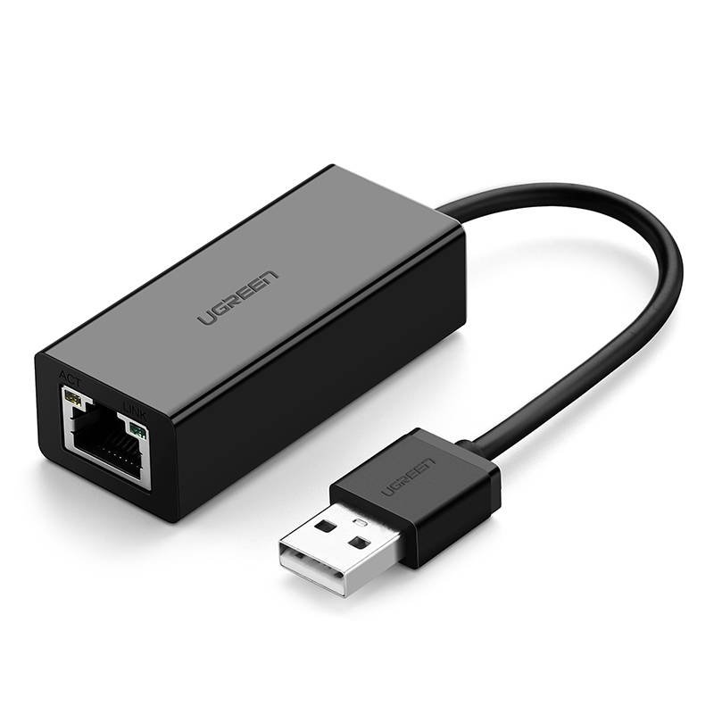 Mrežni adapter UGREEN CR110 USB na RJ45 (crni)