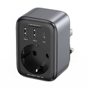 Putni adapter EU-UK utikač UGREEN CD314 2xUSB-A, 1xUSB-C