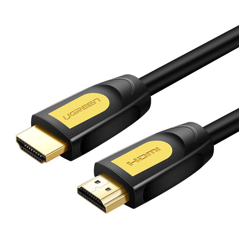 HDMI 2.0 UGREEN HD101 kabel, 4K 60Hz, 1m (crno i žuto) (paket od 5 komada)