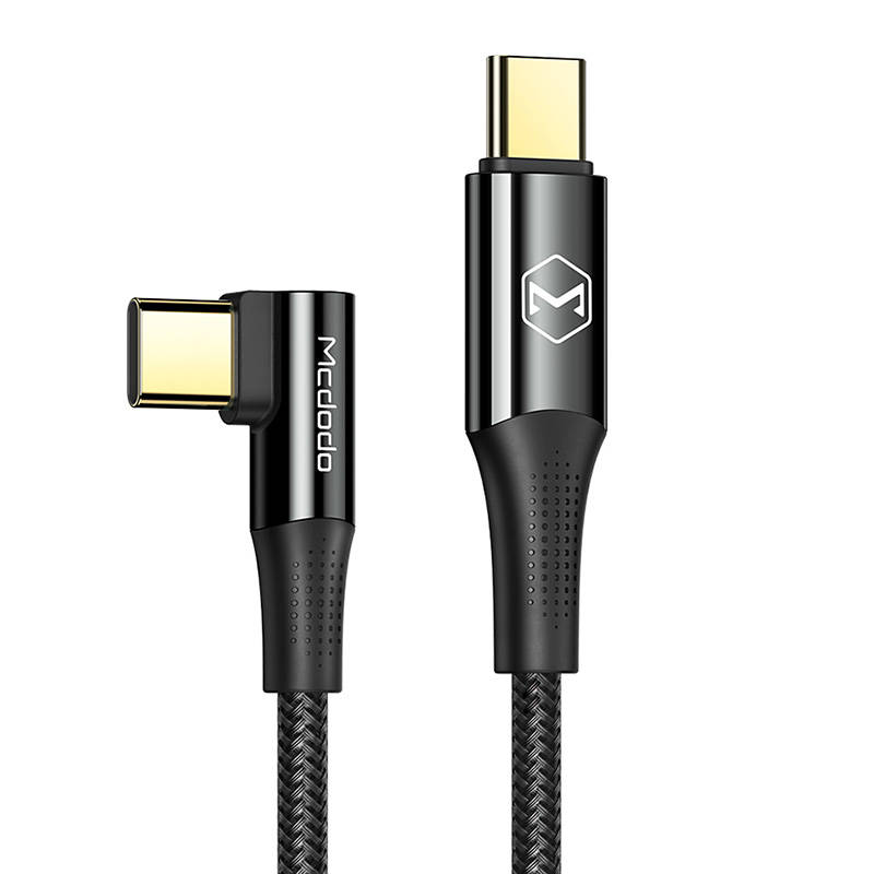 Kabel USB-C na USB-C Mcdodo CA-8321 100W 90 stupnjeva 1.2m (crni)