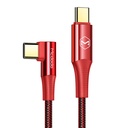 Kabel USB-C na USB-C Mcdodo CA-8321 100W 90 stupnjeva 1,2 m (crveni)