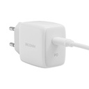 Zidni punjač 25 W PD Ricomm RC251 EU, 1xUSB-C + 2,1 m USB-C kabel