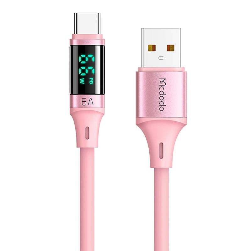 Kabel Mcdodo CA-1921 USB na USB-C 6A, 1.2m (ružičasti)