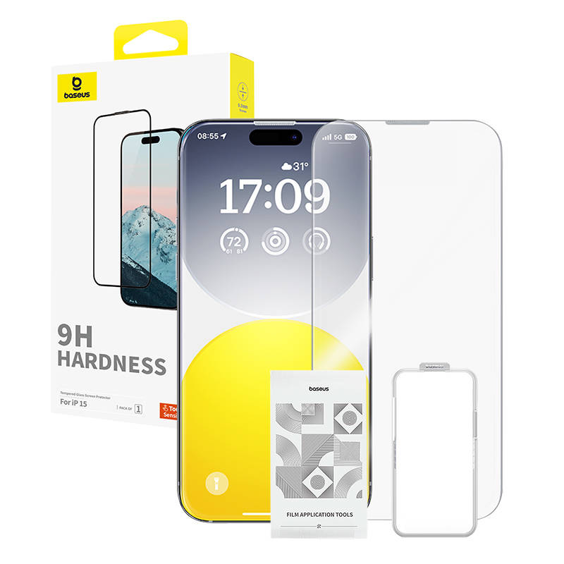 Diamond Tempered Glass Baseus 0.3mm za iPhone 15