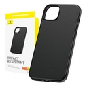 Telefonska maska ​​za iPhone 15 Pro Baseus Fauxther serija (crna)