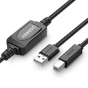 Aktivni printer kabel USB 2.0 A-B UGREEN US122, 10m (crni)