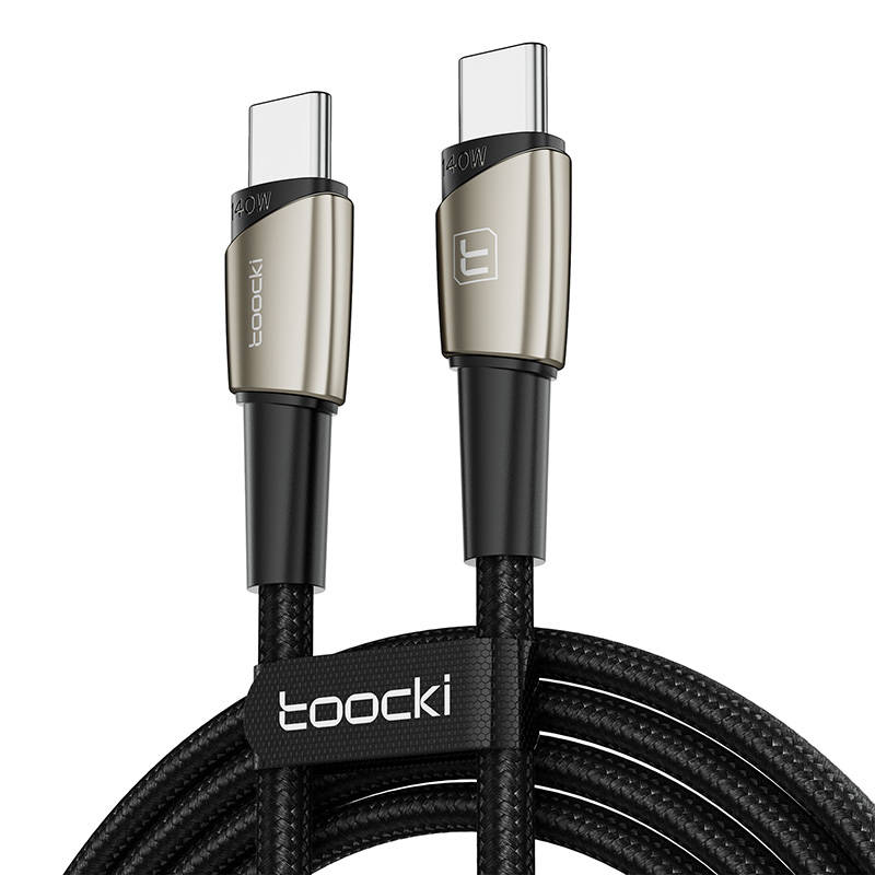 Toocki kabel za punjenje C-C, 140 W (biserni nikal)