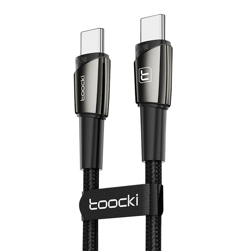 Toocki kabel za punjenje C-C, 1m, 140W (crni)