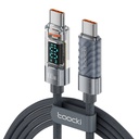 Toocki kabel za punjenje C-C, 1m, 100W (sivo)