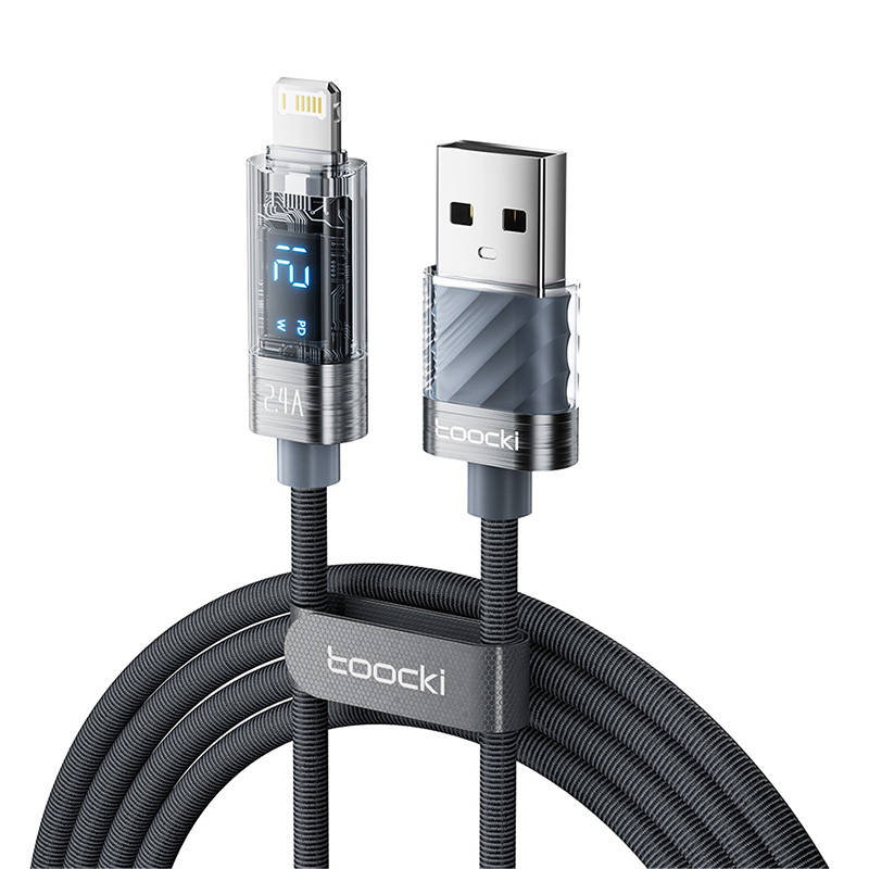 Toocki kabel za punjenje A-L, 1m, 12W (sivo)