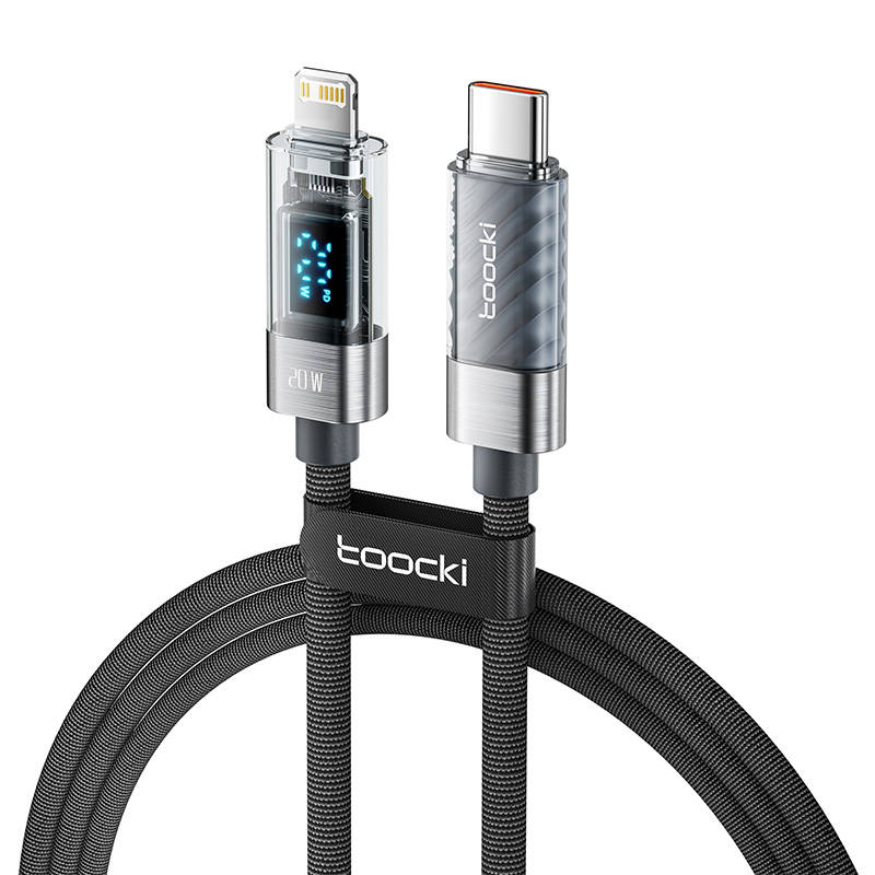 Toocki kabel za punjenje C-L, 1m, 20W (sivo)