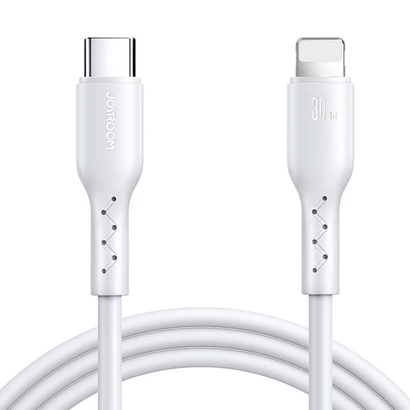 Kabel za punjenje bljeskalice USB C na Ligtning SA26-CL3 / 30 W / 1 m (bijeli)