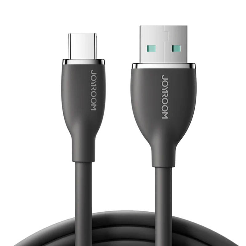 Šareni kabel 3A USB na USB C SA29-AC3 / 3A / 1,2m (crni)