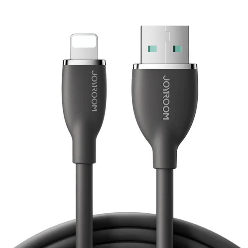 Šareni kabel 3A USB na Lightning SA29-AL3 / 3A / 1,2m (crni)