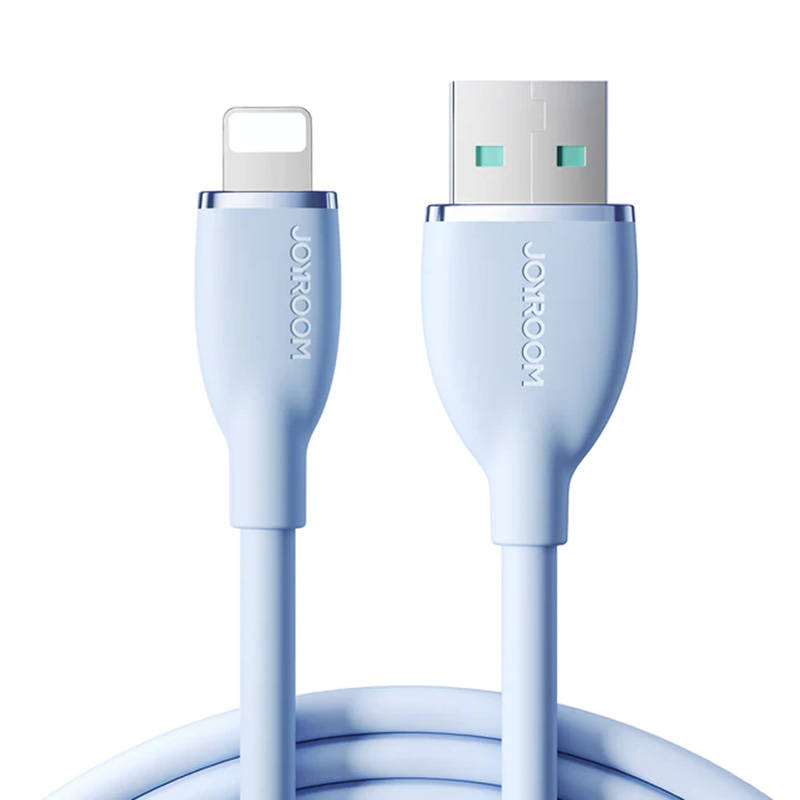 Šareni kabel 3A USB na Lightning SA29-AL3 / 3A / 1,2m (plavi)