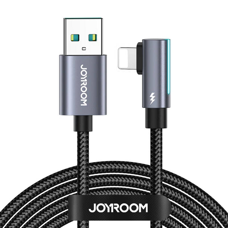 USB na Lightning kabel, kutni Joyroom S-AL012A17 2.4A, 1.2m (crni)