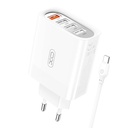 Zidni punjač XO L110 s kabelom USB-C, 18W (bijeli)