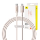 Kabel za brzo punjenje Baseus USB-C na USB-C Habitat Series 1m 100W (ružičasti) (paket od 5 komada)