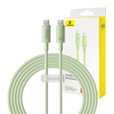 Kabel za brzo punjenje Baseus USB-C na USB-C Habitat Series 2m 100W (zeleni)