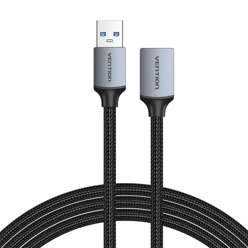 Produžni kabel USB 3.0, muški USB na ženski USB-A, Vention 2m (crni)