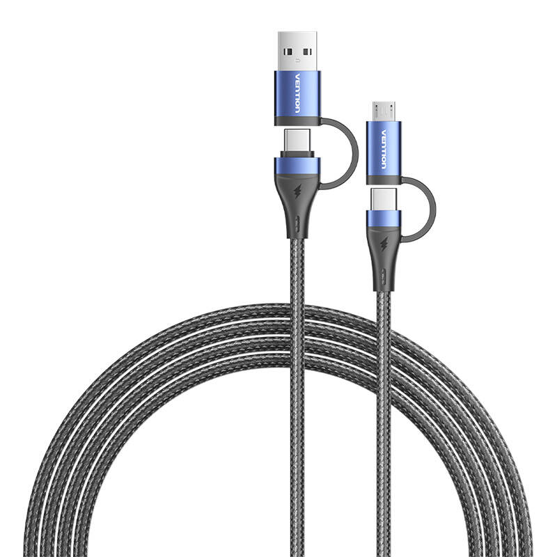 4u1 USB kabel USB 2.0 Vention CTLLH 1m (crni)