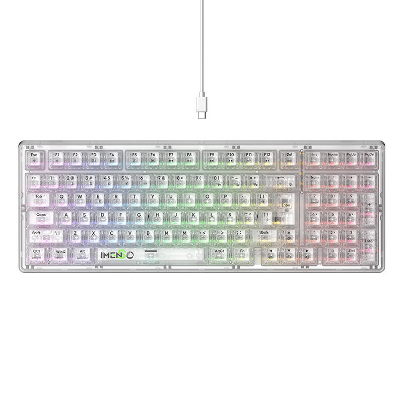 Mehanička gaming tipkovnica Havit KB875L Transparent