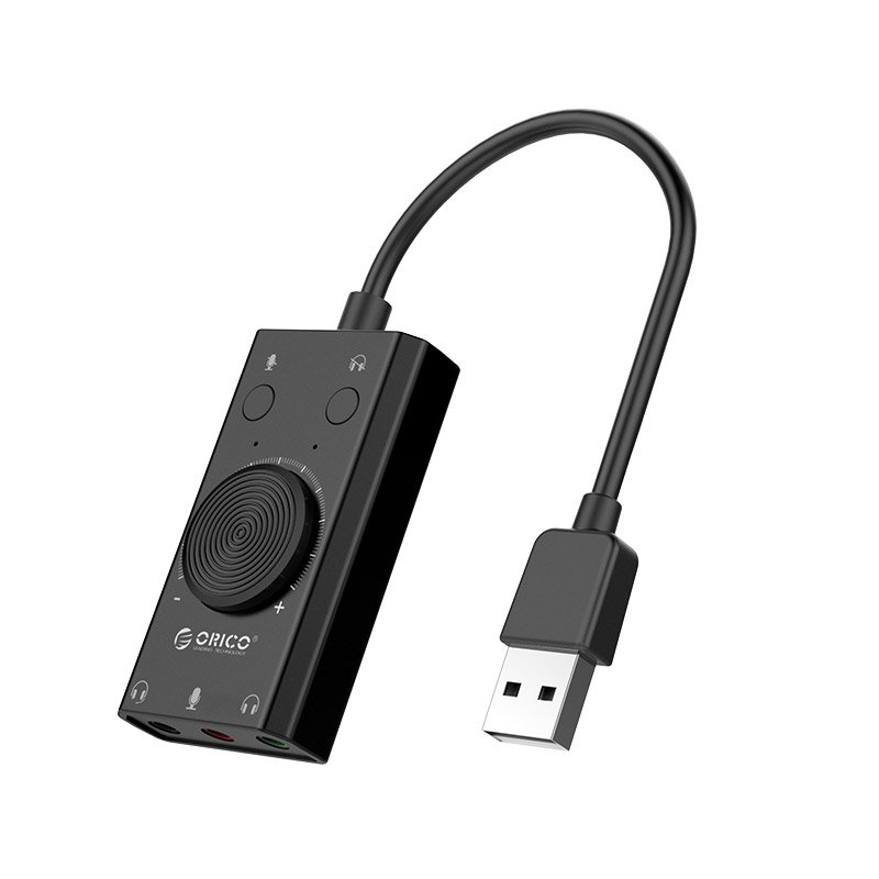 Orico višenamjenska USB 2.0 vanjska zvučna kartica, 10 cm