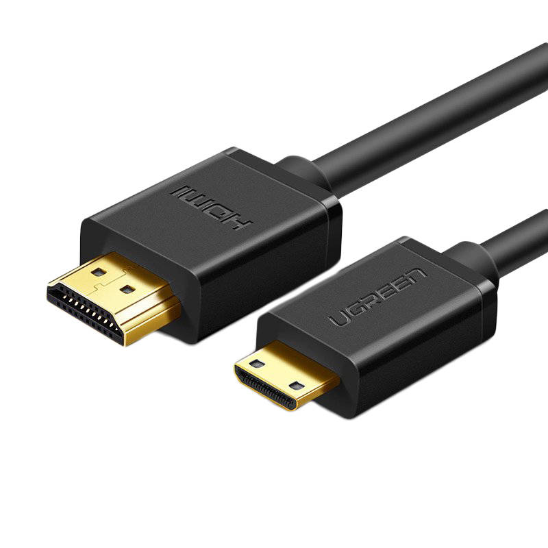 UGREEN HD108 Mini HDMI - HDMI kabel 4K60Hz 1,5m (crni) (paket od 5 komada)