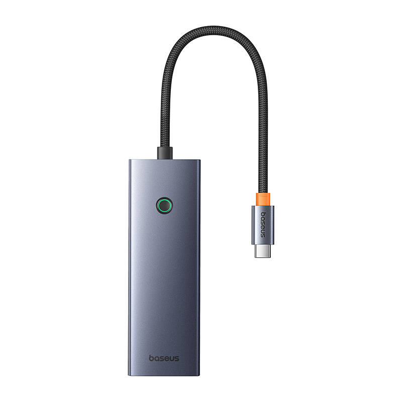 Hub 7u1 Baseus UltraJoy, USB-C - HDMI, 3xUSB 3.0, PD, SD/TF (sivo)