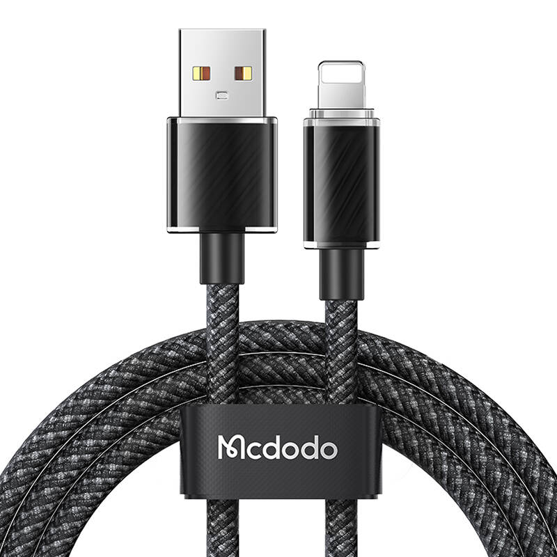 Kabel USB-A na Lightning Mcdodo CA-3640, 1,2m (crni) (paket od 5 komada)