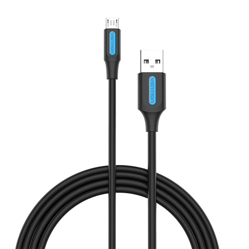 USB 2.0 A na Micro-B 3A kabel 2m Vention COLBH crni