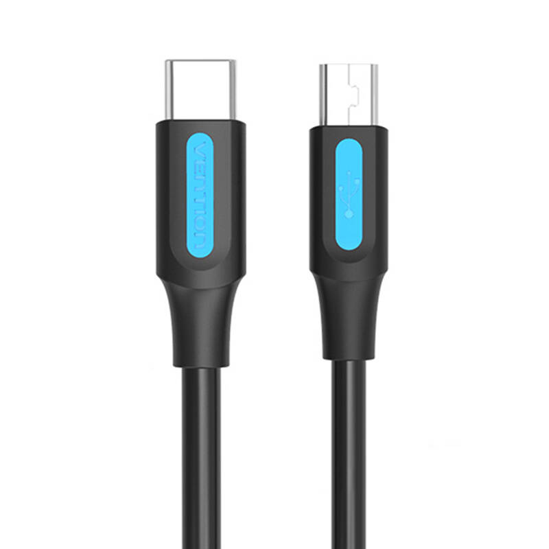 USB-C 2.0 na Mini-B 2A kabel 1m Vention COWBF crni