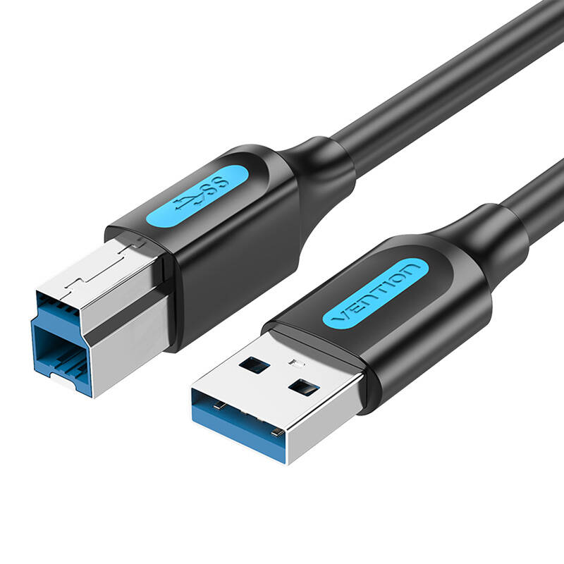 USB 3.0 A muški na USB-B muški kabel Vention COOBD 0,5 m crni PVC