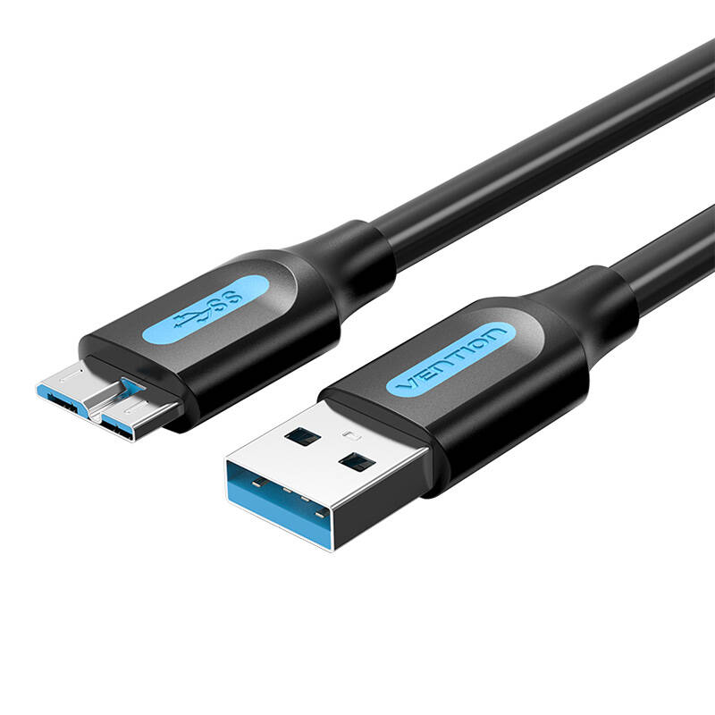 USB 3.0 A muški na USB-B muški kabel Vention COOBH 2m crni PVC