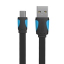 Plosnati USB 2.0 A na Mini 5-pinski kabel Vention VAS-A14-B100 1m crni