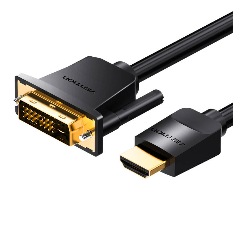 HDMI na DVI kabel 5m Vention ABFBJ (crni)