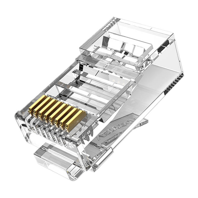 Modularni RJ45 Cat.5E UTP Vention IDBR0-100, proziran, pakiranje od 100 komada