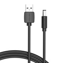 USB na DC 5,5 mm kabel za napajanje 0,5 m Vention CEYBD (crni)