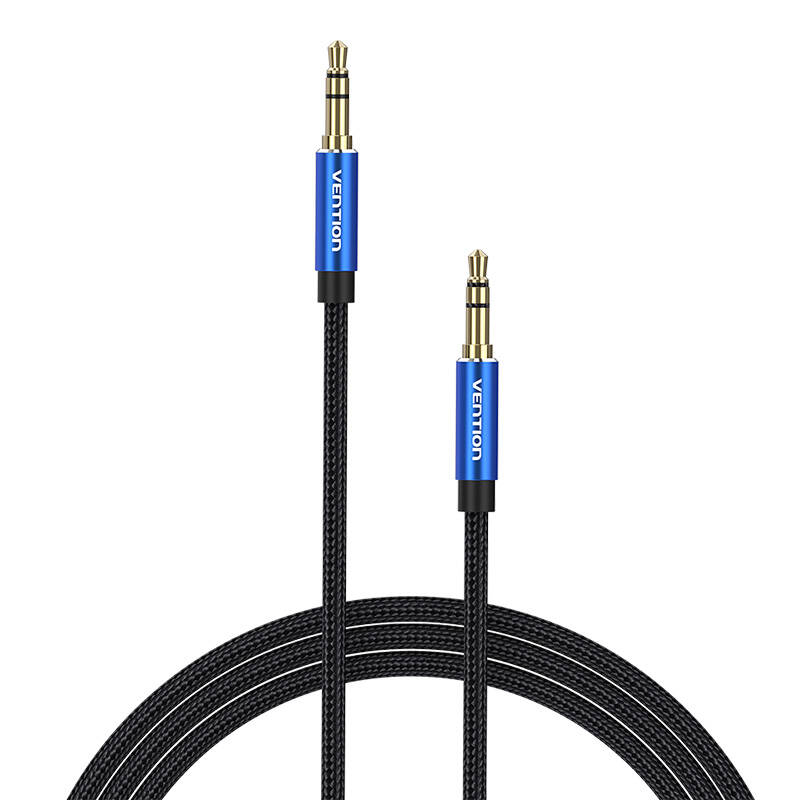 3,5 mm audio kabel 1 m Vention BAWLF crni