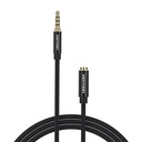 TRRS 3,5 mm muški na 3,5 mm ženski audio produživač 1 m Vention BHCBF crni (paket od 5 komada)