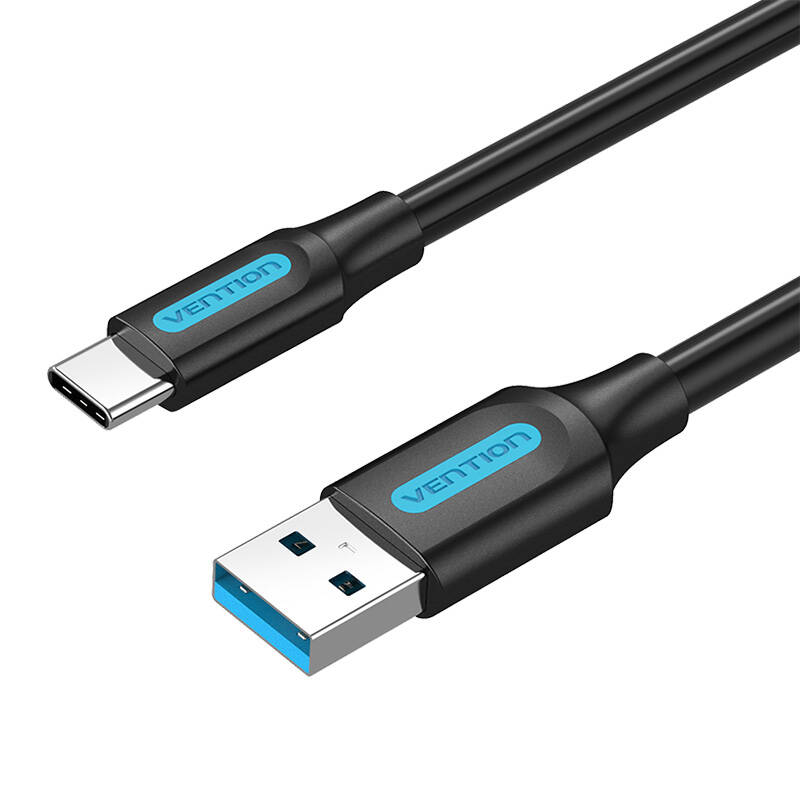 USB 3.0 A na USB-C kabel Vention COZBH 2m crni PVC (paket od 5 komada)