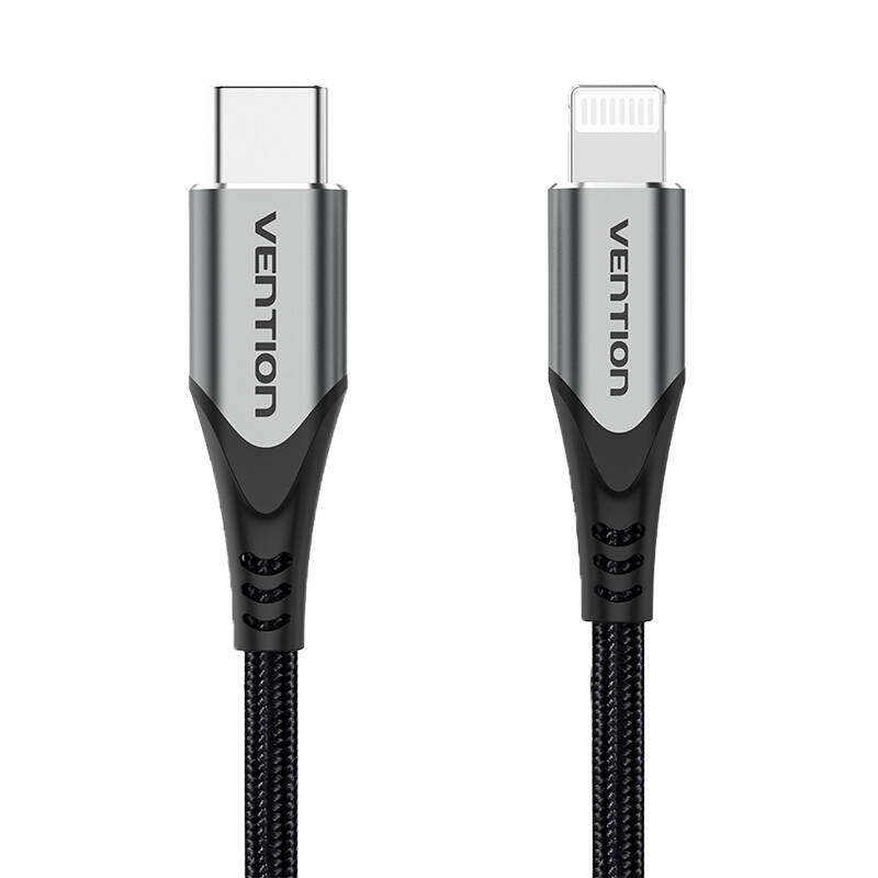 USB 2.0 na Lightning kabel Vention TACHH 2m sivi