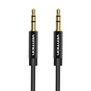 Vention BAGBG 3,5 mm 1,5 m crni metalni audio kabel (paket od 5 komada)