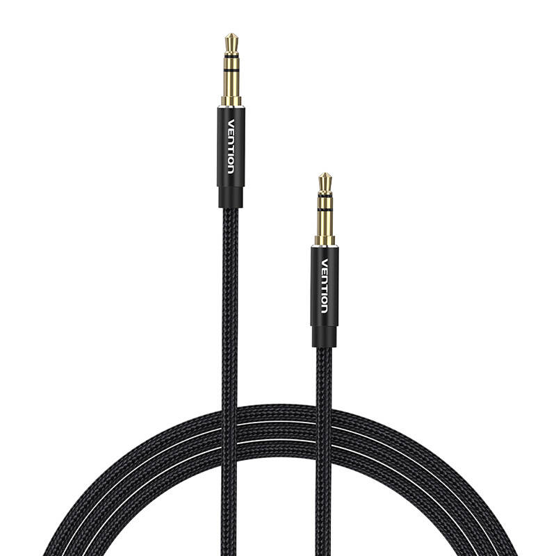 Vention BAWBJ 3,5 mm 5 m crni audio kabel