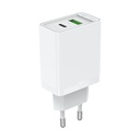 USB(A+C) zidni punjač Vention FBBW0-EU (18W/20W) bijeli