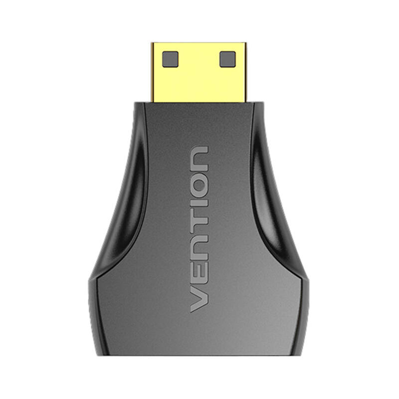 Ženski HDMI na muški Mini HDMI adapter Vention AISB0 (crni)