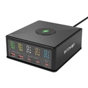Punjač Blitzwolf 868H, 2xUSB-A, 3xUSB type-C, 160W (crni)